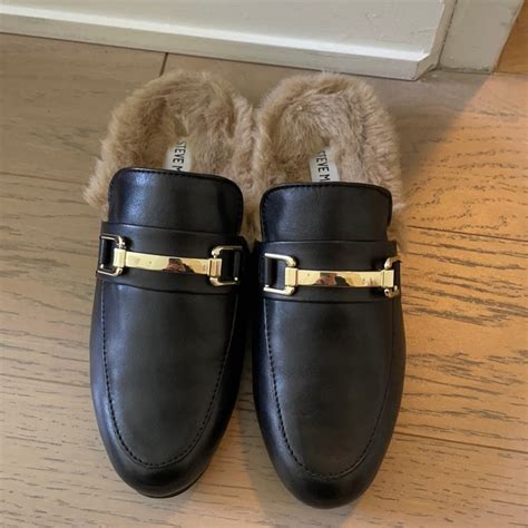 steve madden fur loafers